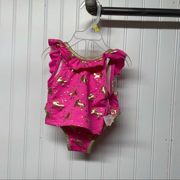 NWT Kidgets 2 Piece Unicorn Bathing Suit Sz 12M - Picture 4 of 4